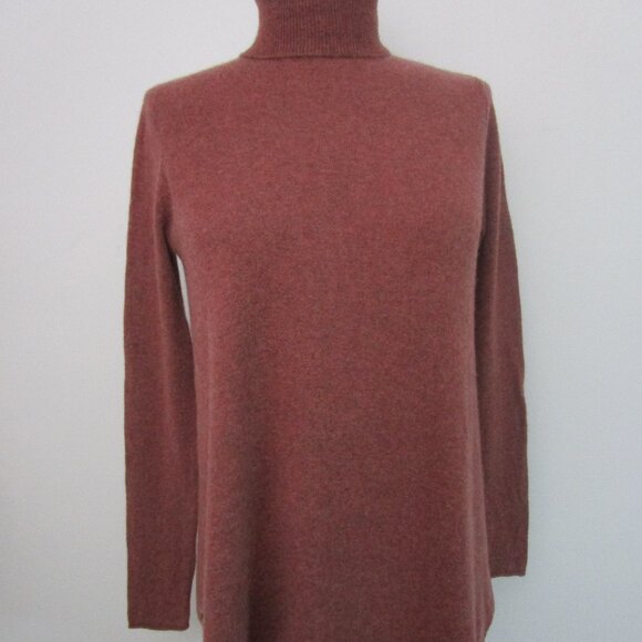 Turtleneck CASHMERE Pullover Tunic Sweater Cuddly Warm Nordstrom - Picture 2 of 8